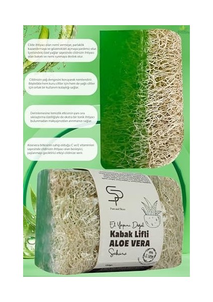 El Yapımı Doğal Kabak Lifli Aloevera Sabunu modelleri