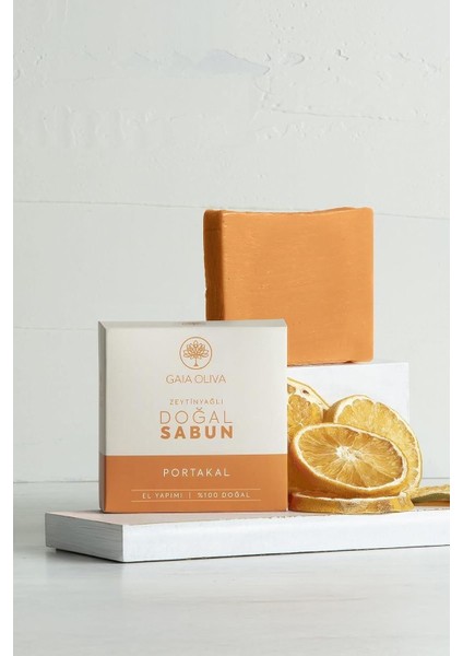 Portakallı ve Zeytinyağlı El Yapımı Doğal Sabun