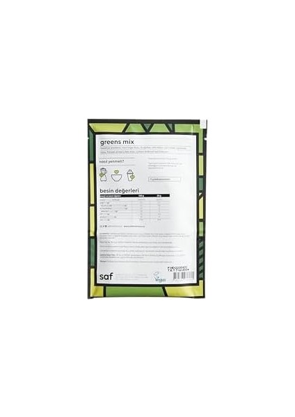 Saf Greens Mix Saşe Protein Tozu 10 x 30GR modelleri
