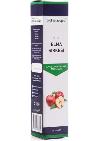 Prof Saracoglu Elma Sirkesi 250ML fiyatları