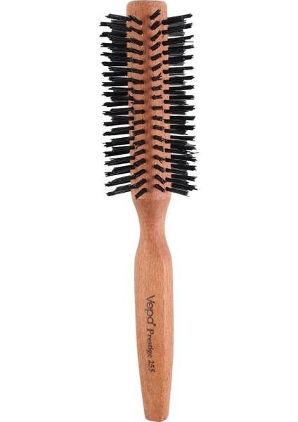 Vepa Prestige Saç Fırçası 255 - Ahşap, Isıya Dayanıklı, Rahat Açma, Lux Seri, Profeyonel Kullanım