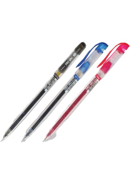 Dong-A Tükenmez Kalem My-Gel Jel 0.5 mm Iğne Uç Mavi 201120-12 Li Paket-12-Lı-Pkt