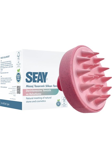 Seay Saç Bakım Fırçası, Saç Derisine Masaj Yapan Şampuan Tarağı, Duş Fırçası Slikon Saç Masaj Tarağı modelleri