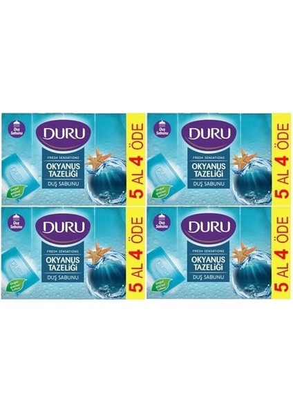 Duru Fresh Sensations Okyanus Esintisi Duş Sabunu, 750 gr 4 Adet