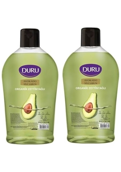 Duru Avokado Organik Zeytinyağlı Sıvı Sabun, 1500 Ml, 2'li Paket
