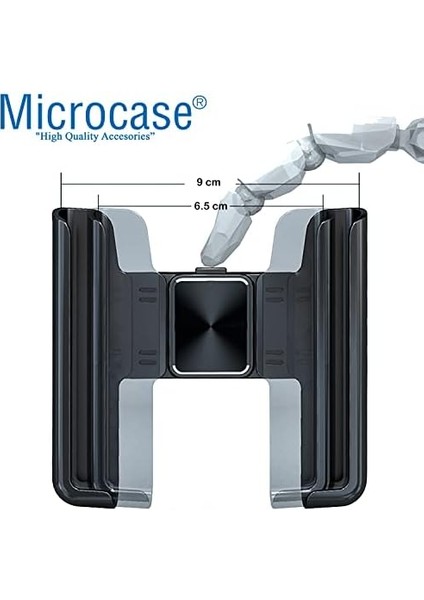 360 Derece Dönebilir Araç Içi Izgaralıktan Metal Kelepçeli Telefon Tutucu - AL3741 modelleri