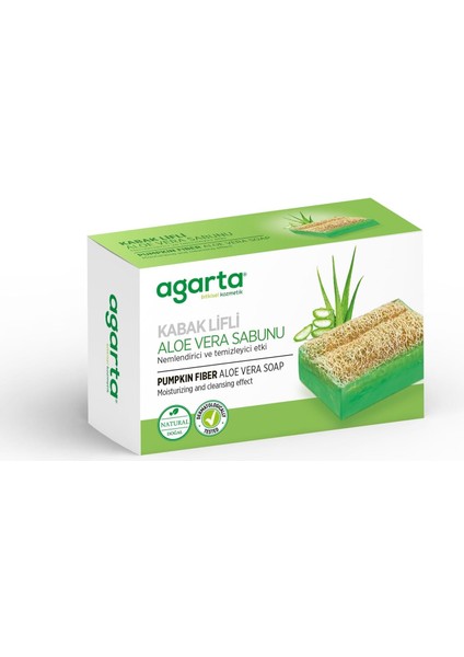 Agarta Doğal Kabak Lifli El Yapımı Aloe Vera Sabunu 125G fiyatları
