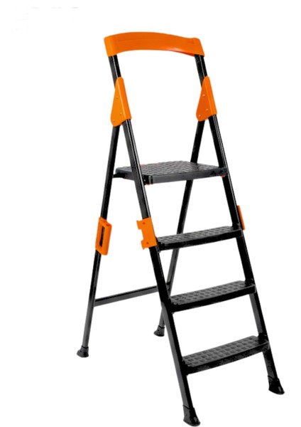 Primo 3+1 Basamaklı Katlanır Merdiven | Ev Tipi Kaymaz Plastik Geniş Basamaklı 3+1 Merdiven modelleri