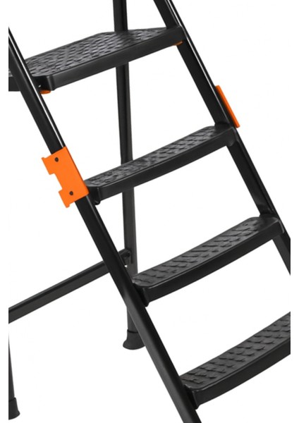 Primo 3+1 Basamaklı Katlanır Merdiven | Ev Tipi Kaymaz Plastik Geniş Basamaklı 3+1 Merdiven indirimleri
