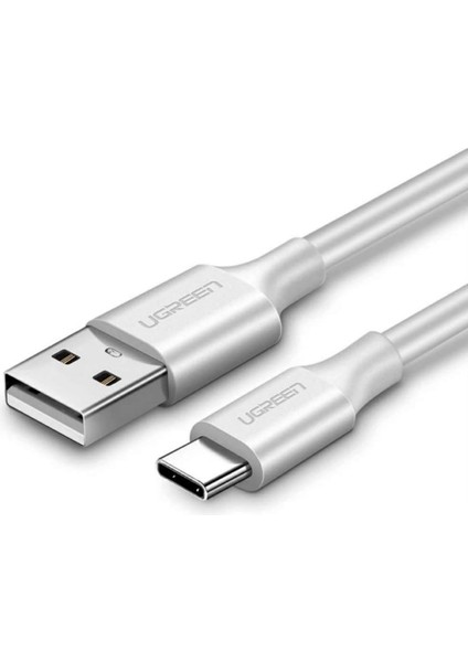 USB Type-C Şarj ve Data Kablosu, 1 Metre, Beyaz
