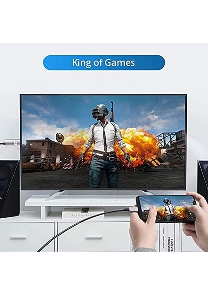 Hc-01 Type-C To 4K Ultra Full Hd HDMI Usb-C Tak Çalıştır Görüntü Aktarım Kablosu-1.8m modelleri