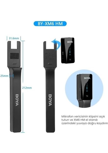 Boya By-Xm6 Hm Elde Taşınabilir Kablosuz Mikrofon Tutucu fiyatları
