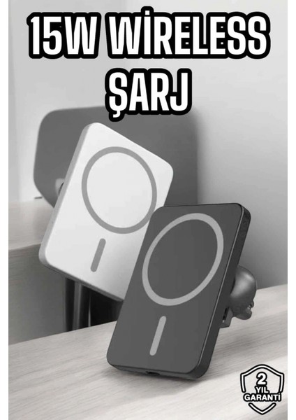 Ieg Ios Uyumlu Manyetik Tasarım Magsafe Iphone 12/13/14/15 Araç Şarjı