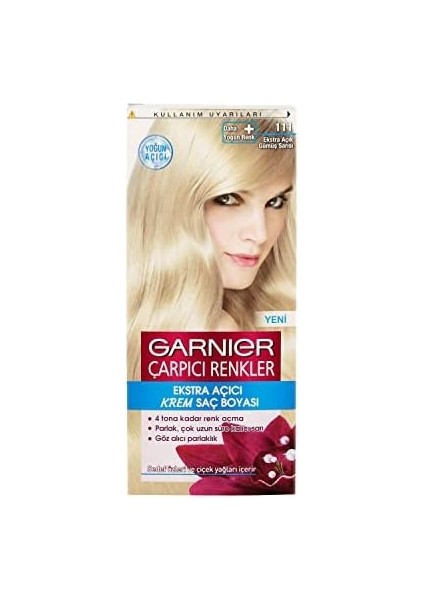 Garnier Çarpıcı Renkler Saç Boyası 111 Ekstra Açık Gümüş Sarısı fiyatları