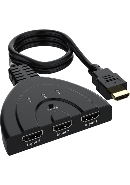 3 Giriş 1 Çıkış Full Hd-Hdtv HDMI Switcher Toplayıcı Kablo, Hdmı Çoklayıcı Değildir, Toplayıcıdır