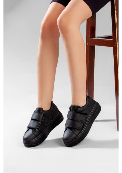 Kadın Siyah Yüksek Topuklu Spor Ayakkabı , Snekaer modelleri