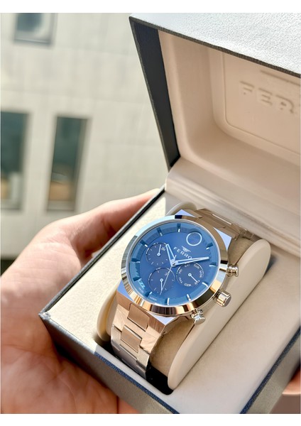 Ferro Gümüş Renk Çelik Kordon Erkek Kol Saati Fonksiyonları Aktif 3 Atm Su Geçirmez FM11568AWT-L3 fırsatları