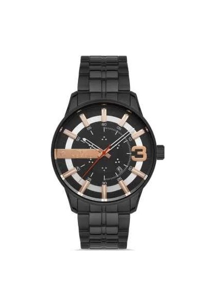 Ferro Siyah Renk Çelik Kordonlu Erkek Kol Saati TH-F11200A-G fiyatları