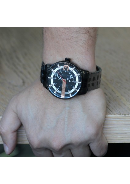 Ferro Siyah Renk Çelik Kordonlu Erkek Kol Saati TH-F11200A-G fırsatları