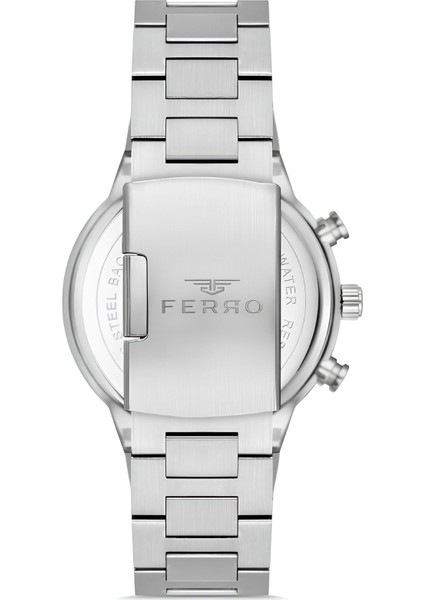 Ferro Gümüş Renk Çelik Kordon Erkek Kol Saati Fonksiyonları Aktif 3 Atm Su Geçirmez TH-FM11568AWT-J6 fiyatları