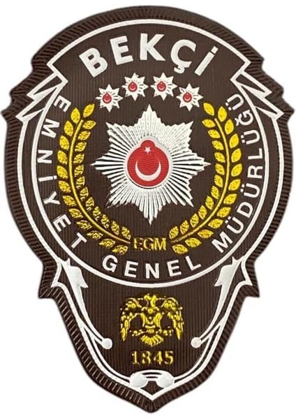Egm Bekçi Göğüs Kol Omuz Arması Patch Peç Tpu - 7x9.5 cm