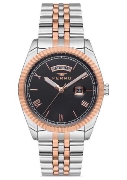 Ferro Çelik-Silikon Değiştirebilir Çift Kordunlu Erkek Kol Saati TH-F11130DA-E fiyatları