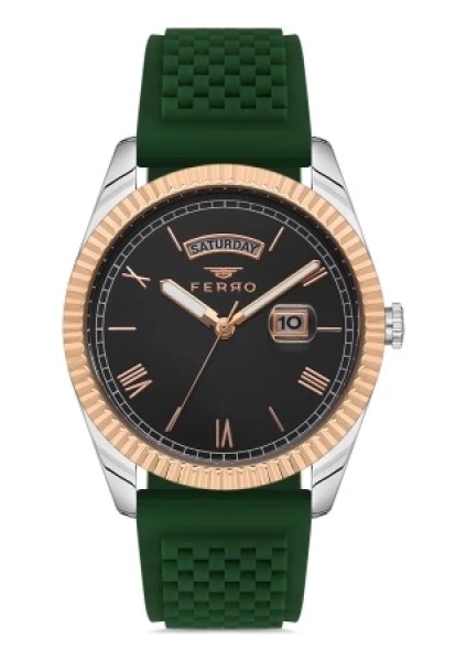 Ferro Çelik-Silikon Değiştirebilir Çift Kordunlu Erkek Kol Saati TH-F11130DA-E modelleri