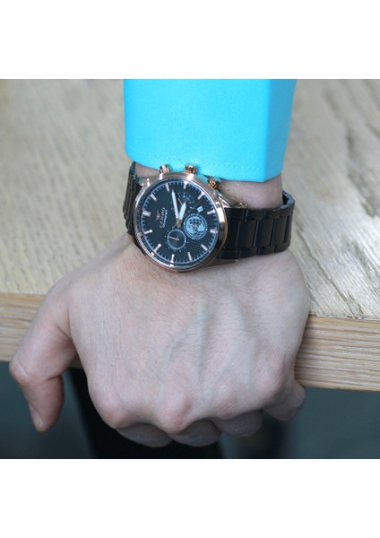 Ferro Siyah Renk Çelik Kordonlu Erkek Kol Saati TH-FM31215A-R fırsatları