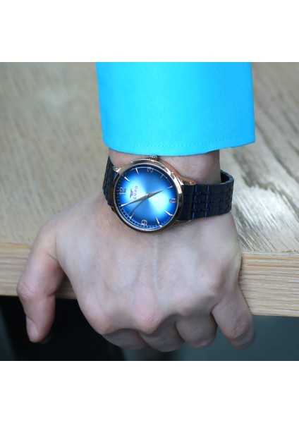 Ferro Lacivert Renk Çelik Kordonlu Erkek Kol Saati TH-F11932A-T fırsatları