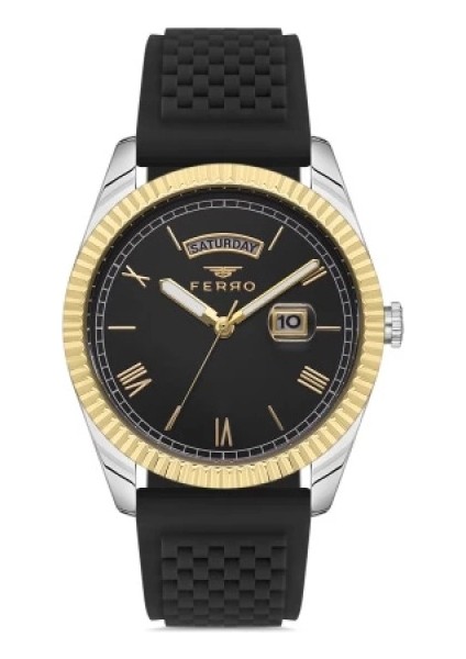 Ferro Çelik-Silikon Değiştirebilir Çift Kordunlu Erkek Kol Saati TH-F11130DA-D3 fiyatları