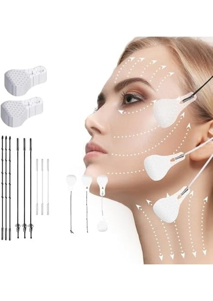 Ankanorm Yüz Yogası Gerdirme Bandı, Kırışıklıklar Göz Gıdı Boyun Için Gerdirme Aparatı, Elastik Yüz Gerdirme (40 Adet) fiyatları