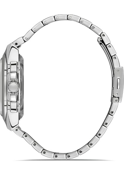 Ferro Gümüş Renk Çelik Kordon Erkek Kol Saati Fonksiyonları Aktif 3 Atm Su Geçirmez TH-FM11505A-A15 fiyatları