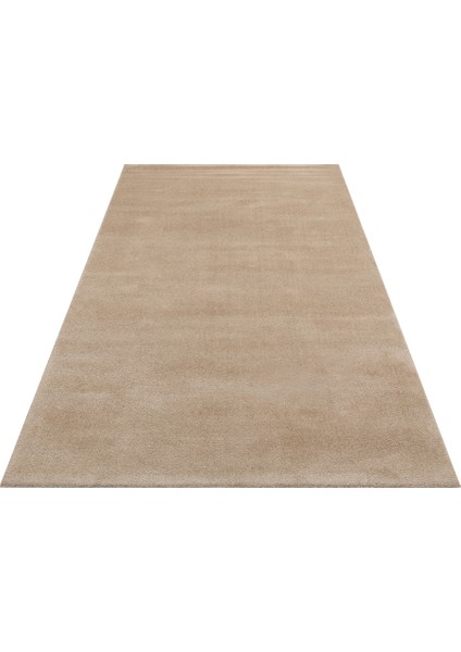 Soft Beıge Kolay Kullanımlı Hav Toz Vermez Yumuşak Dokulu Modern Pofuduk Halı