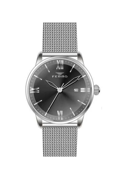 Ferro Gümüş Renk Hasır Kordonlu Erkek Kol Saati TH-F11182C-A2 fiyatları