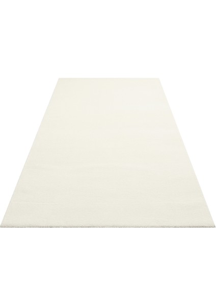 Soft White Kolay Kullanımlı Hav Toz Vermez Yumuşak Dokulu Modern Pofuduk Halı