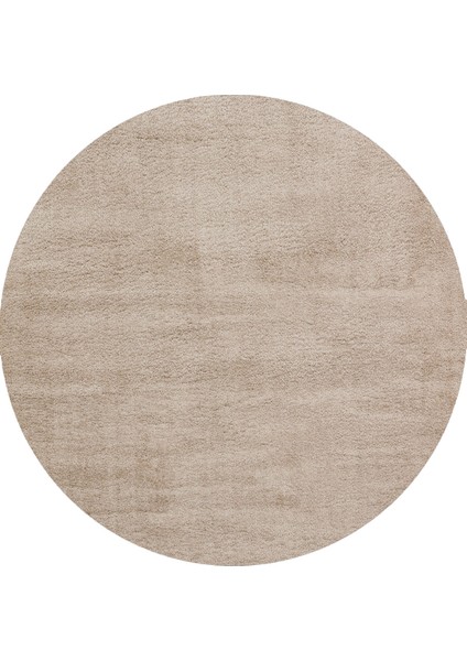 Soft Beıge Kolay Kullanımlı Hav Toz Vermez Yumuşak Dokulu Modern Pofuduk Halı