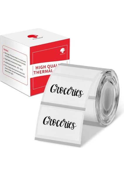 50 x 30 mm Şeffaf Termal Etiket 230 Adet - Phomemo M110/M120/M150/M200/M220/M221