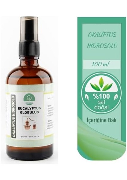 Unicuslife % 100 Doğal Saf Okaliptus Hidrosolü (Okaliptus Suyu) 100 ml