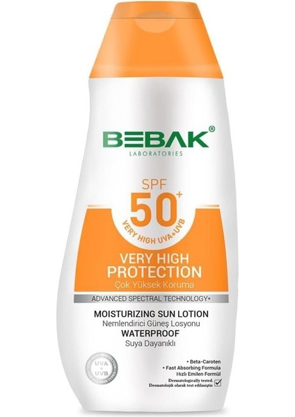 Bebak Nemlendirici Güneş Losyonu 50+ Spf 200 ml modelleri
