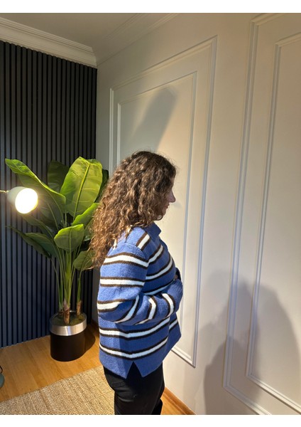 Polo Yaka Kazak Çizgili indirimleri