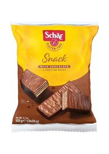 Schar Snack Glutensiz Çikolata Kaplı Fındıklı Gofret 105G fiyatları