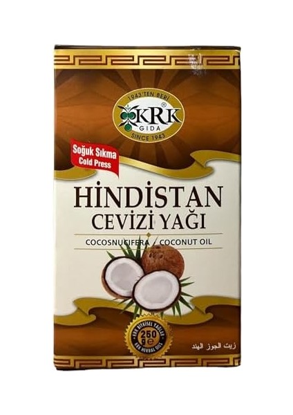 Krk Gıda Hindistan Cevizi Yağı Soğuk Sıkma 250 G modelleri