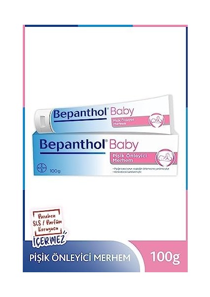 Bepanthol Baby Pişik Önleyici Merhem 100 gr + 20 gr Hediyeli
