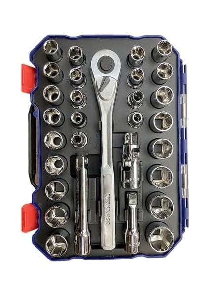 WP202525 30 Parça 1/2’’ Cr-V Metrik/inç Profesyonel Lokma Takımı modelleri