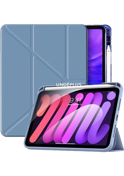 iPad 11.nesil A16 11INÇ/10.NESIL 10.9inç ile Uyumlu Kılıf Kalem Bölmeli Mars Gökyüzü Mavisi