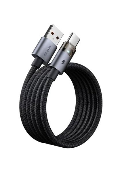 CA-6890 USB To Type-C Hızlı Şarj Kablosu | Gösterge Işıklı, 6A Akım Destekli fiyatları