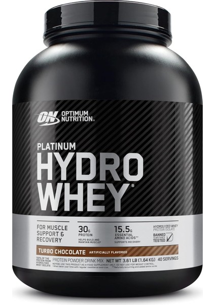 On Optimum Nutrition Hydrowhey Çikolata Aromalı 1.6kg 40 Servis fiyatları