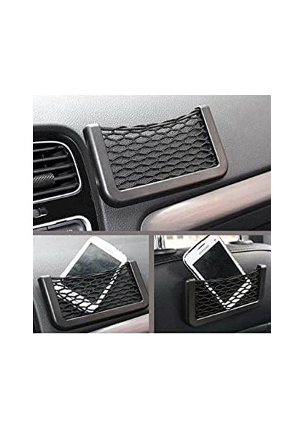 Concept Fileli Telefon Tutucu Araç Ofis Ev Için Yapışkanlı Fileli Ceplik Oto Telefon Tutucu fiyatları