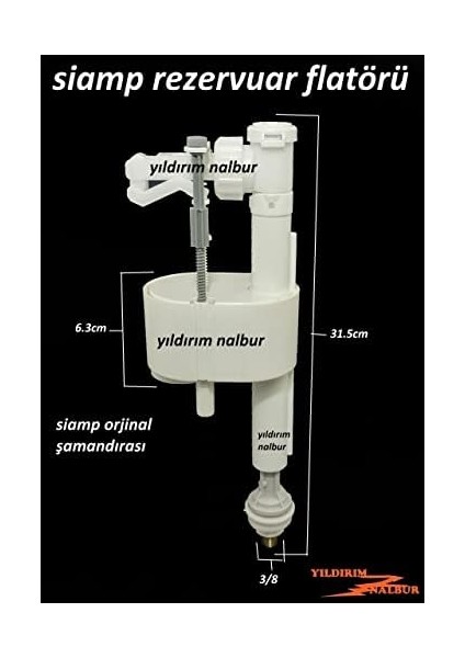 Flatör Dik Rezervuar Iç Takım Şamandıra Kaliteli modelleri