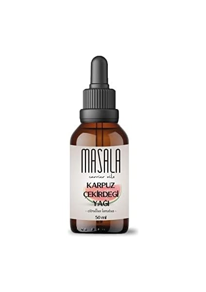 Masala Karpuz Çekirdeği Yağı 50 Ml. - Soğuk Pres (Watermelon Seed Carrier Oil)